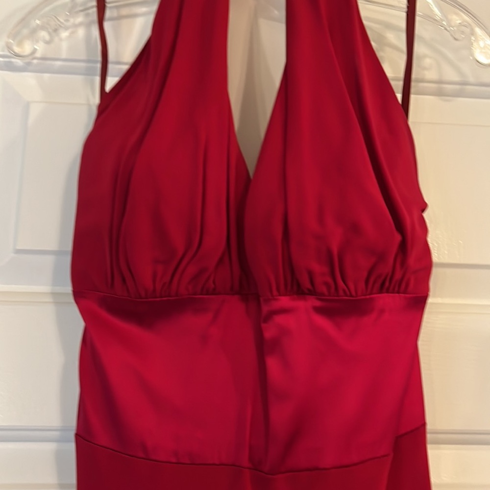 Maria Bianca Nero red halter dress
